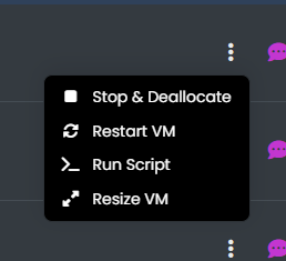 Virtual Machines Actions